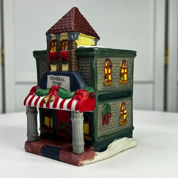 General Store Ceramic Votive Candle Holder Christmas Decor From 1990s - Picture 5 of 12